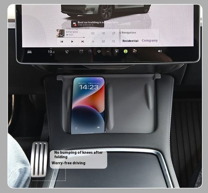 Magnetic Storage Box for Tesla Model Y - Driver Side Mini Glove Box Organizer - Hidden Interior Storage Accessory