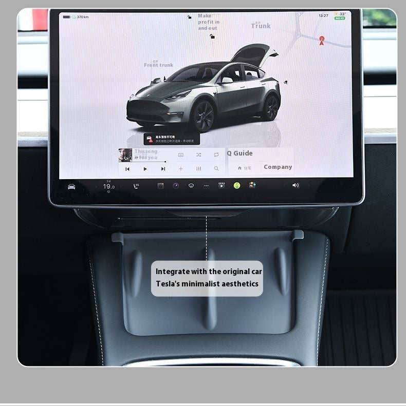 Magnetic Storage Box for Tesla Model Y - Driver Side Mini Glove Box Organizer - Hidden Interior Storage Accessory