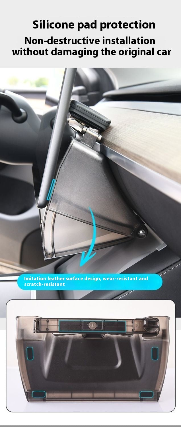 Magnetic Storage Box for Tesla Model Y - Driver Side Mini Glove Box Organizer - Hidden Interior Storage Accessory