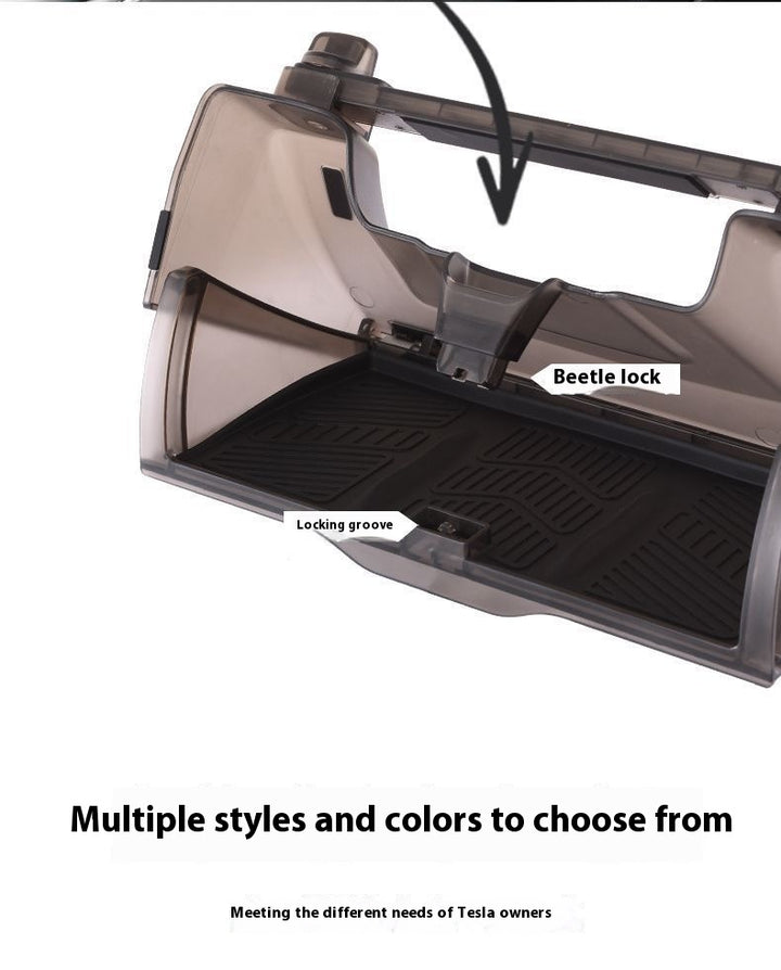 Magnetic Storage Box for Tesla Model Y - Driver Side Mini Glove Box Organizer - Hidden Interior Storage Accessory