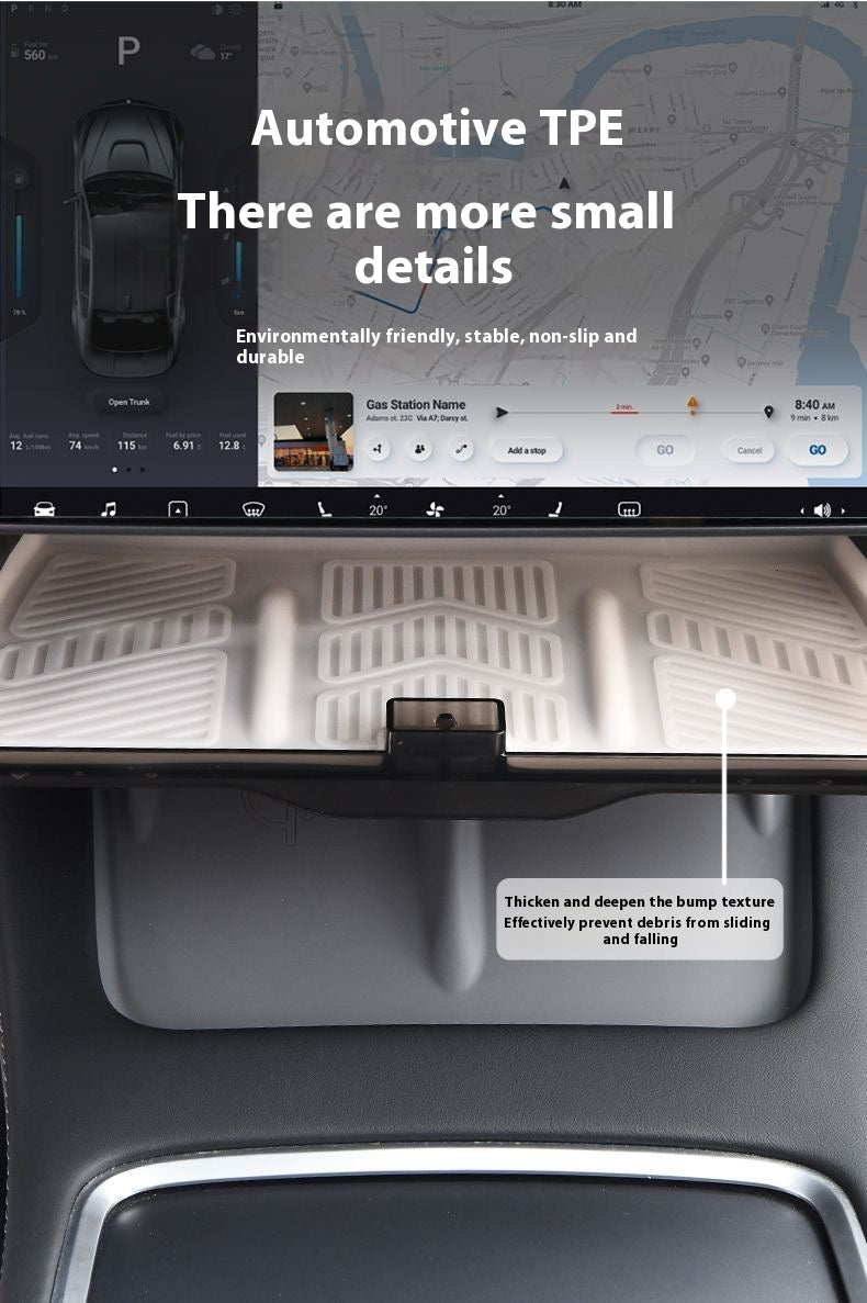 Magnetic Storage Box for Tesla Model Y - Driver Side Mini Glove Box Organizer - Hidden Interior Storage Accessory