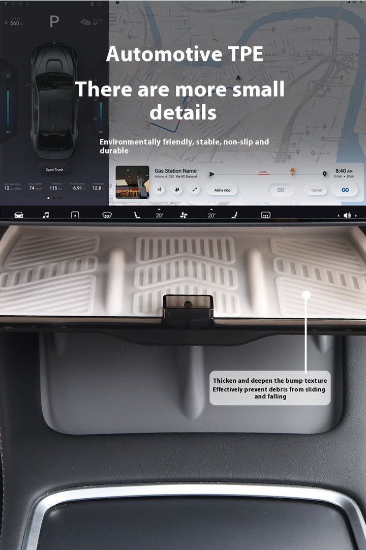 Magnetic Storage Box for Tesla Model Y - Driver Side Mini Glove Box Organizer - Hidden Interior Storage Accessory