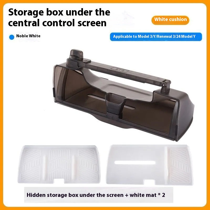 Magnetic Storage Box for Tesla Model Y - Driver Side Mini Glove Box Organizer - Hidden Interior Storage Accessory