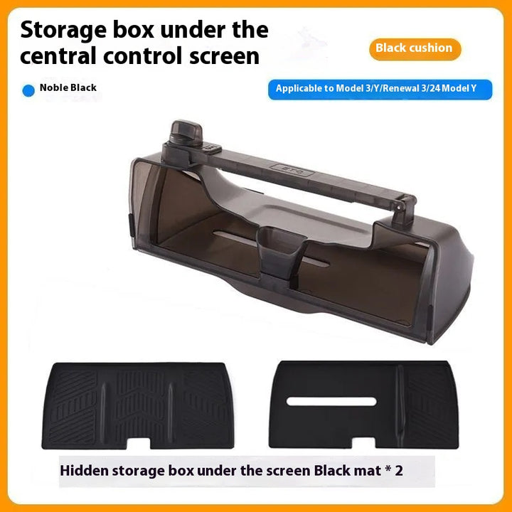 Magnetic Storage Box for Tesla Model Y - Driver Side Mini Glove Box Organizer - Hidden Interior Storage Accessory