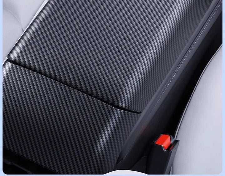 Carbon Fiber Rear Air Vent Cover for Tesla Model 3/Y - Center Console Armrest Protective Trim - Interior Upgrade Accessories