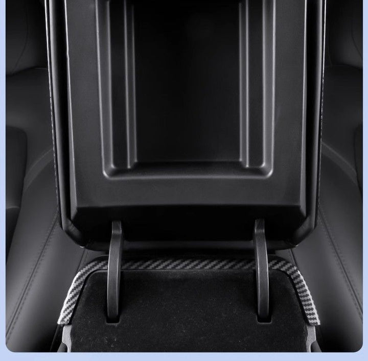Carbon Fiber Rear Air Vent Cover for Tesla Model 3/Y - Center Console Armrest Protective Trim - Interior Upgrade Accessories