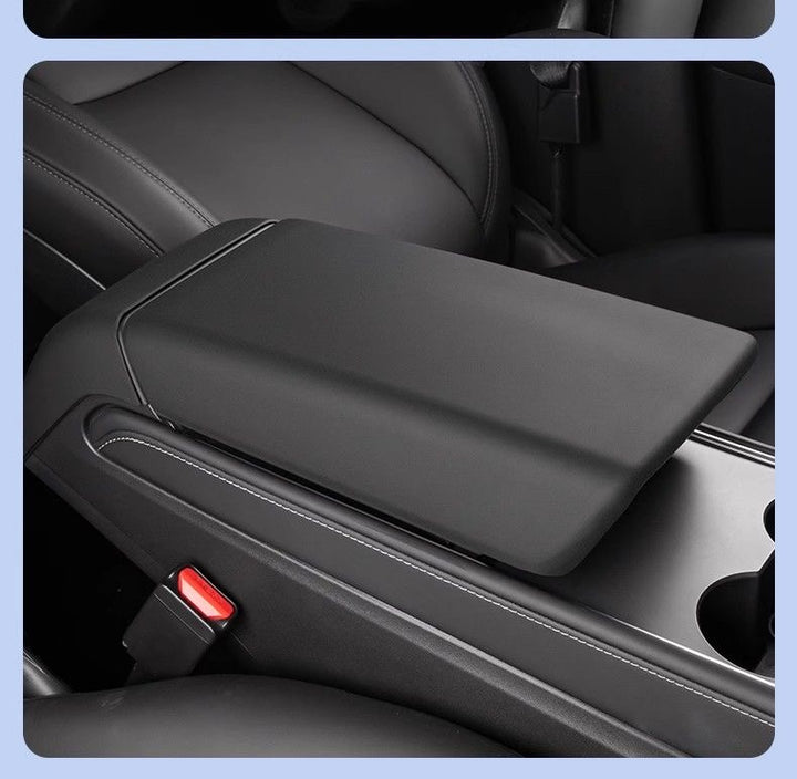 Carbon Fiber Rear Air Vent Cover for Tesla Model 3/Y - Center Console Armrest Protective Trim - Interior Upgrade Accessories