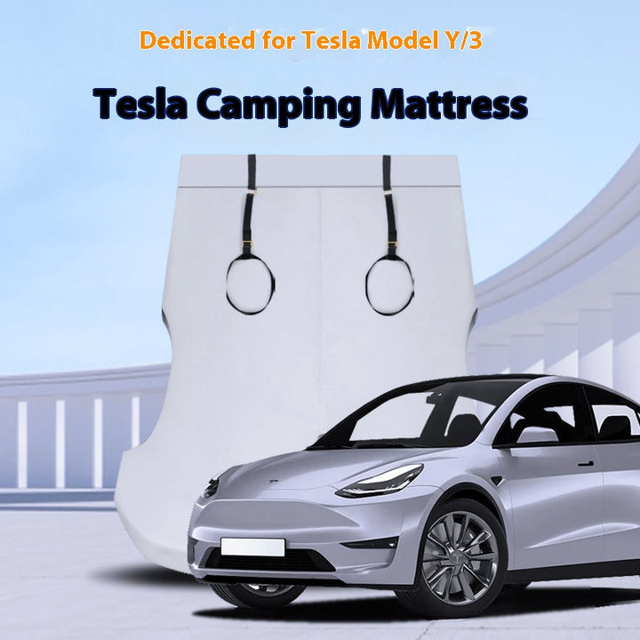 custom Tesla trunk travel bed – camping sleeping pad for all Tesla models | must-have car accessory for Tesla owners