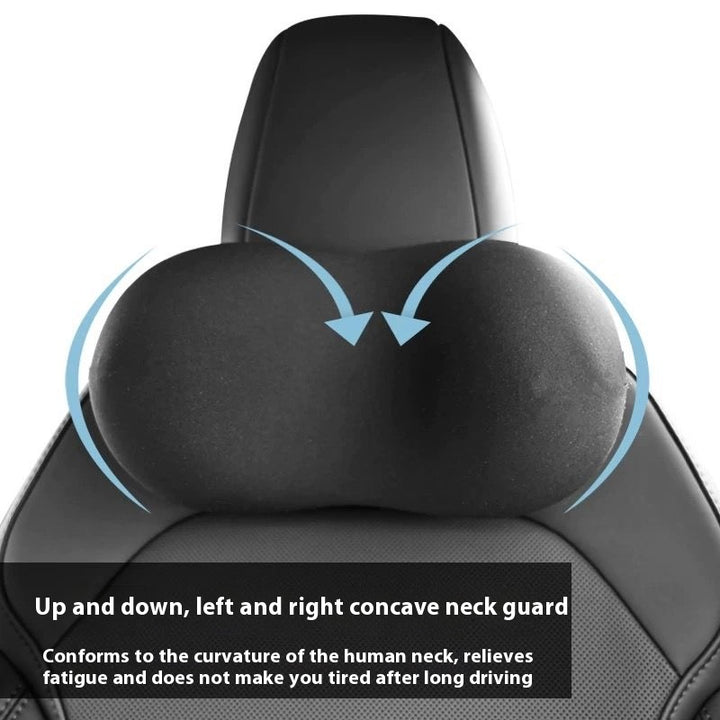 Adjustable Memory Foam Neck Pillow for Tesla Model 3/Y - Soft, Comfortable, Ergonomic Car Headrest Cushion for Neck Support