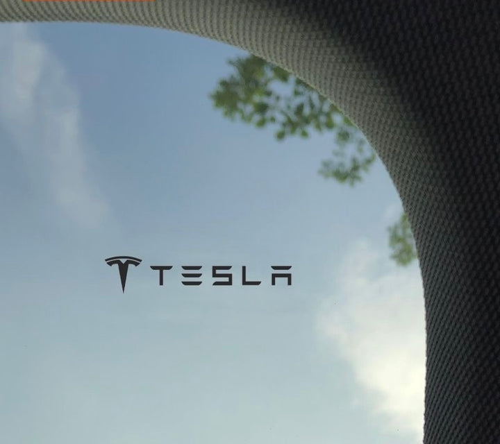 Tesla Emblem Metal Decal for Model Y, Model 3, Model X – Premium Chrome Car Logo Sticker for Body, Glass, Interior Decoration – Custom Fit Accessories for Tesla Vehicles