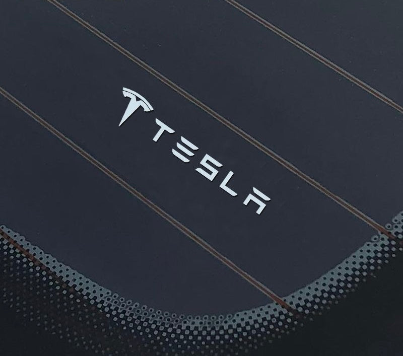 Tesla Emblem Metal Decal for Model Y, Model 3, Model X – Premium Chrome Car Logo Sticker for Body, Glass, Interior Decoration – Custom Fit Accessories for Tesla Vehicles