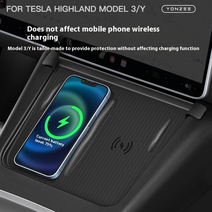 Tesla Model Y Highland Refresh Center Console Storage Box - Paper Towel Holder, ETC Card Holder Storage Box, Interior Accessories for Model Y 2024