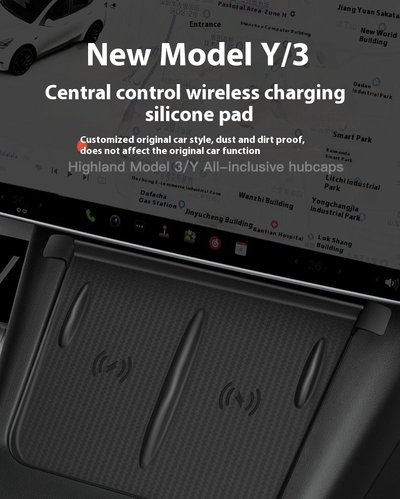 Tesla Model Y Highland Refresh Center Console Storage Box - Paper Towel Holder, ETC Card Holder Storage Box, Interior Accessories for Model Y 2024