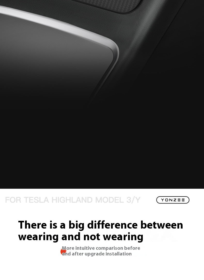 Tesla Model Y Highland Refresh Center Console Storage Box - Paper Towel Holder, ETC Card Holder Storage Box, Interior Accessories for Model Y 2024
