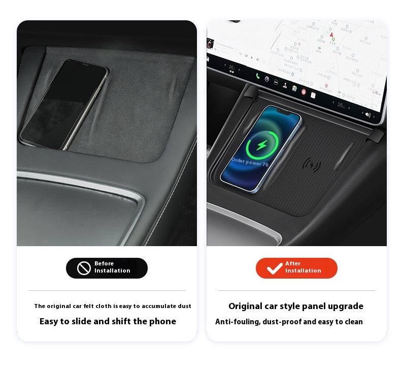 Tesla Model Y Highland Refresh Center Console Storage Box - Paper Towel Holder, ETC Card Holder Storage Box, Interior Accessories for Model Y 2024
