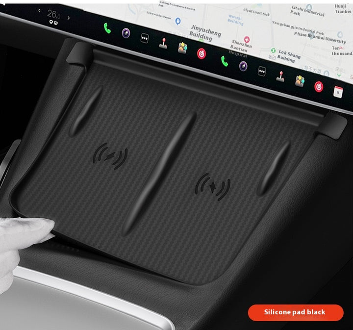 Tesla Model Y Highland Refresh Center Console Storage Box - Paper Towel Holder, ETC Card Holder Storage Box, Interior Accessories for Model Y 2024
