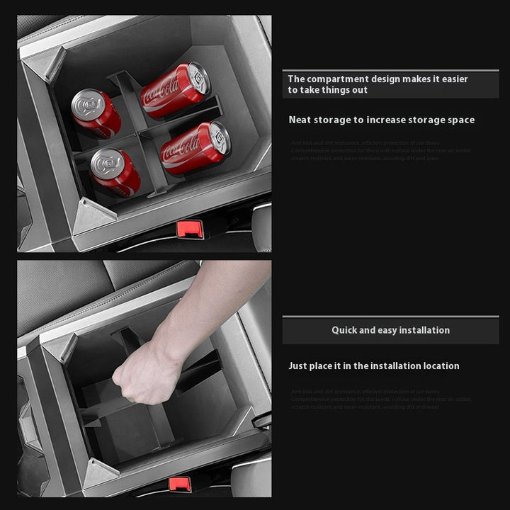 Tesla Sebert Style Glove Box Divider Organizer - Custom Interior Storage Tray Insert for Sebert Style Accessories, Durable ABS Compartment Dividers