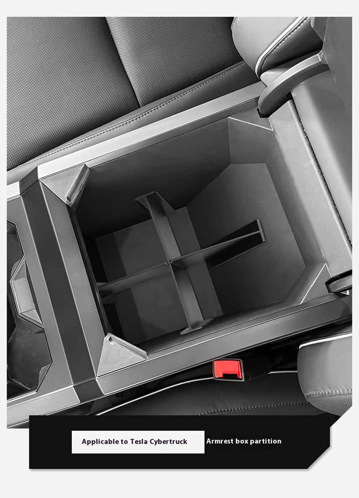 Tesla Sebert Style Glove Box Divider Organizer - Custom Interior Storage Tray Insert for Sebert Style Accessories, Durable ABS Compartment Dividers