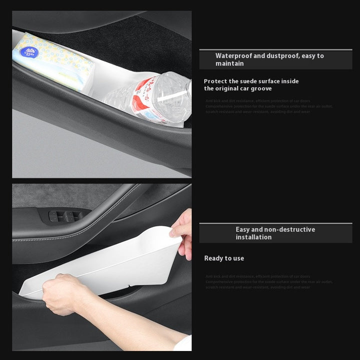 Tesla's new Model 3/Y/X/S door storage box full TPE door slot storage box accessories