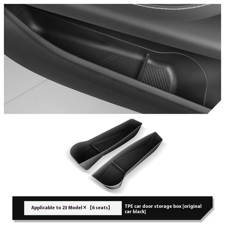Tesla's new Model 3/Y/X/S door storage box full TPE door slot storage box accessories