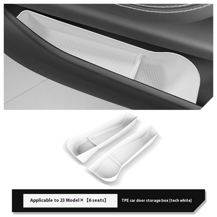 Tesla's new Model 3/Y/X/S door storage box full TPE door slot storage box accessories