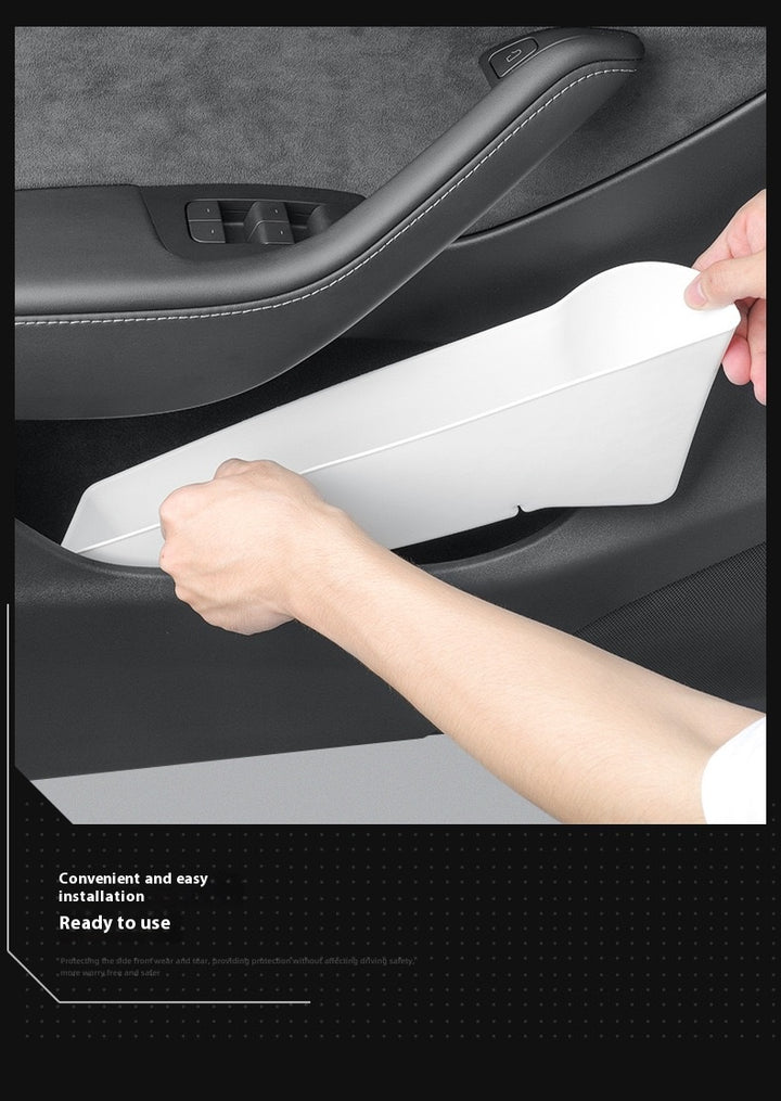 Tesla's new Model 3/Y/X/S door storage box full TPE door slot storage box accessories