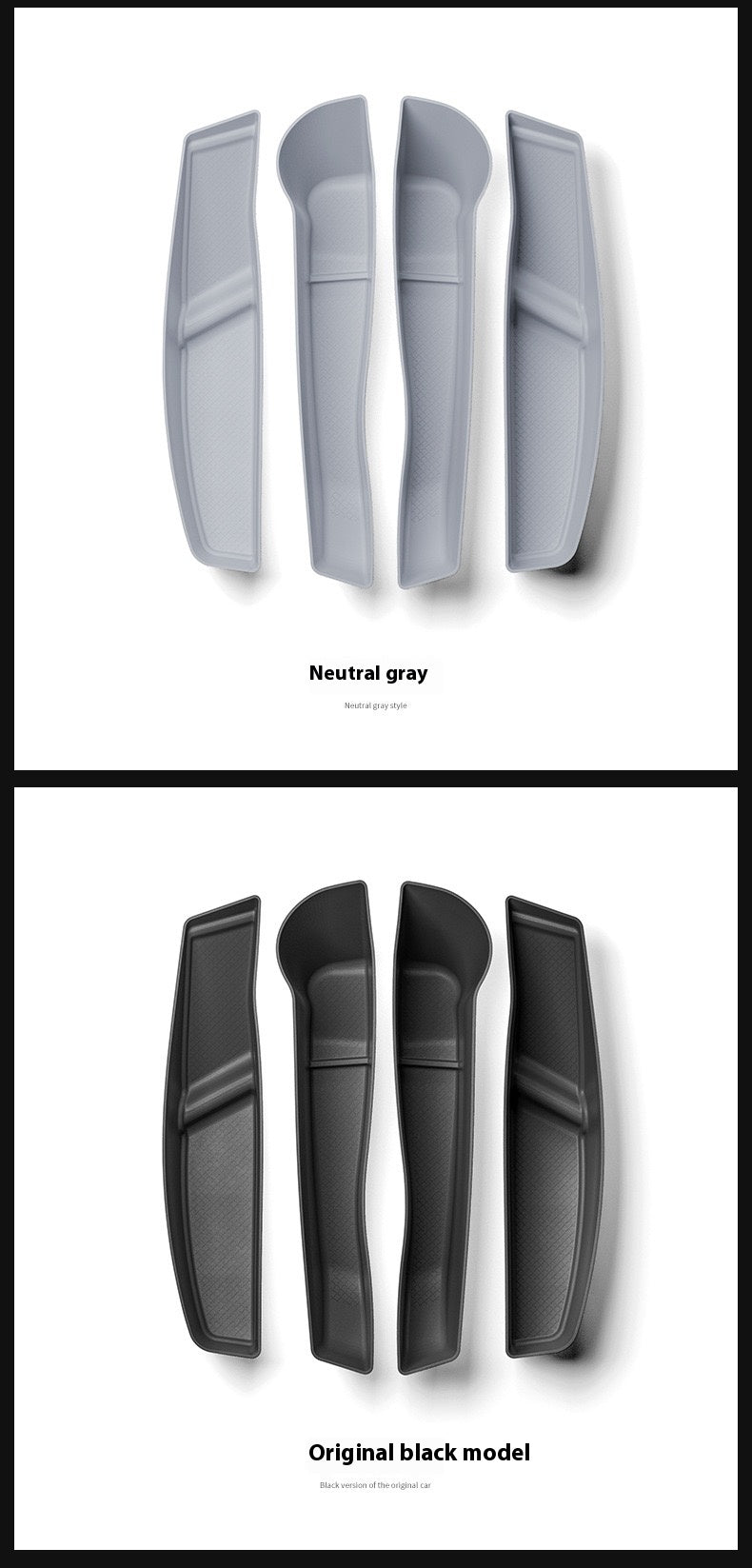 Tesla's new Model 3/Y/X/S door storage box full TPE door slot storage box accessories