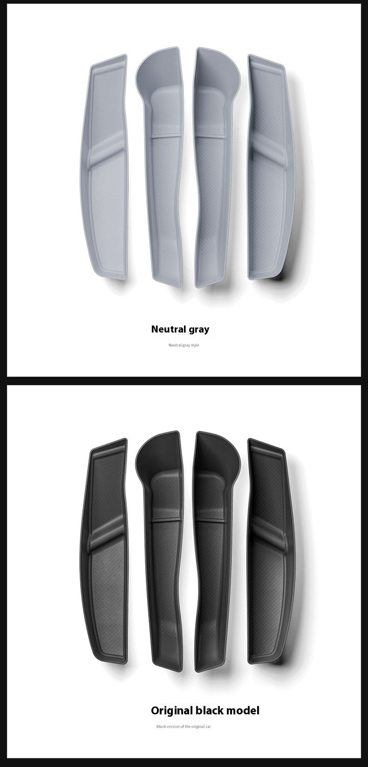 Tesla's new Model 3/Y/X/S door storage box full TPE door slot storage box accessories
