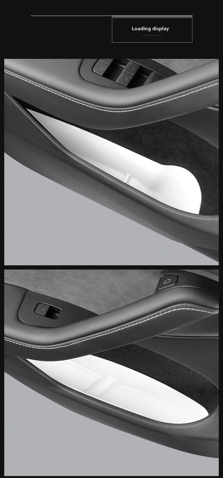Tesla's new Model 3/Y/X/S door storage box full TPE door slot storage box accessories