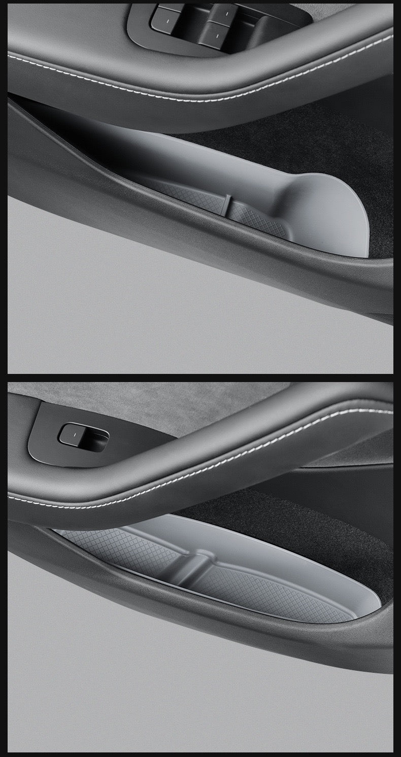 Tesla's new Model 3/Y/X/S door storage box full TPE door slot storage box accessories