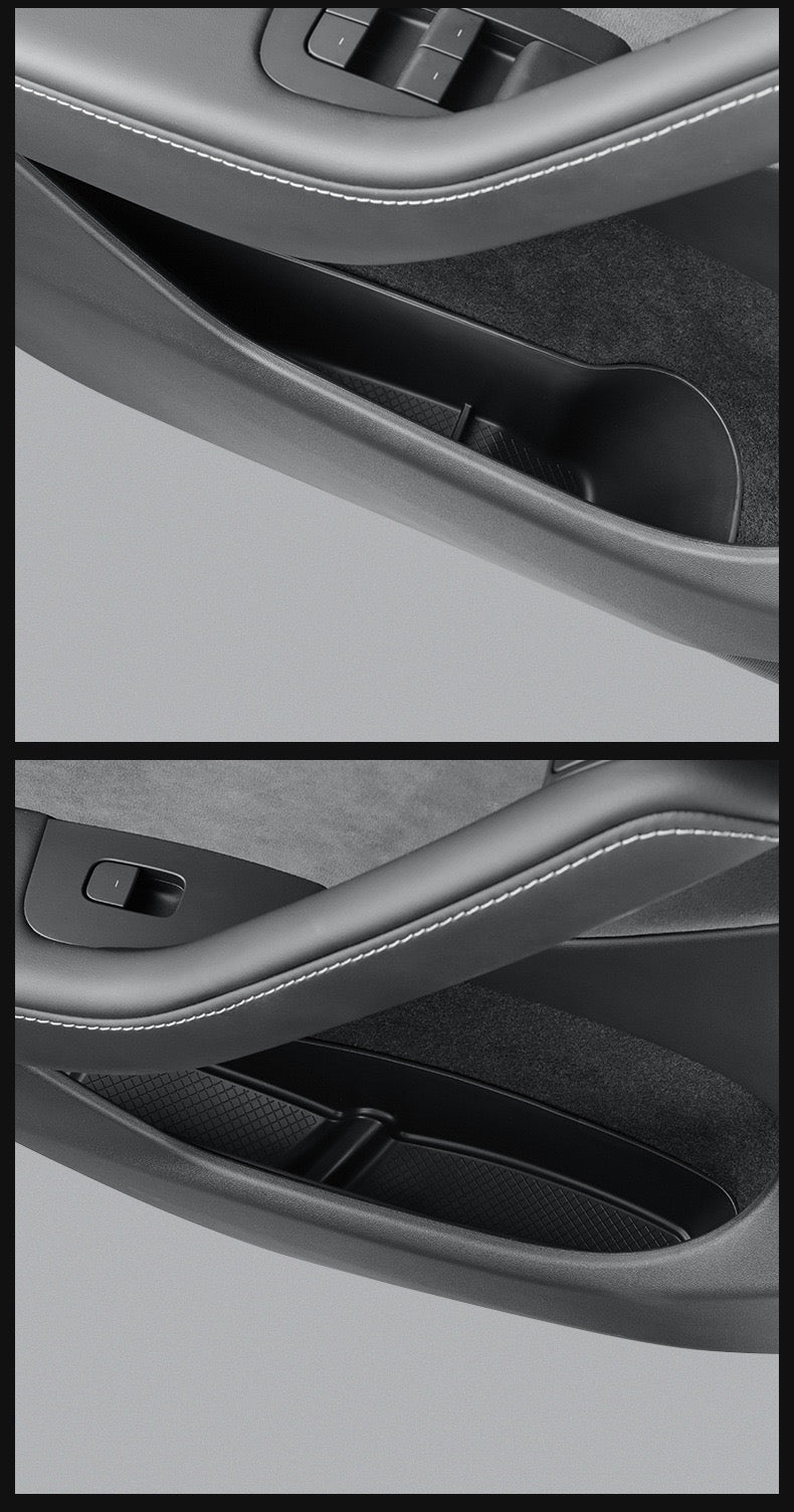 Tesla's new Model 3/Y/X/S door storage box full TPE door slot storage box accessories