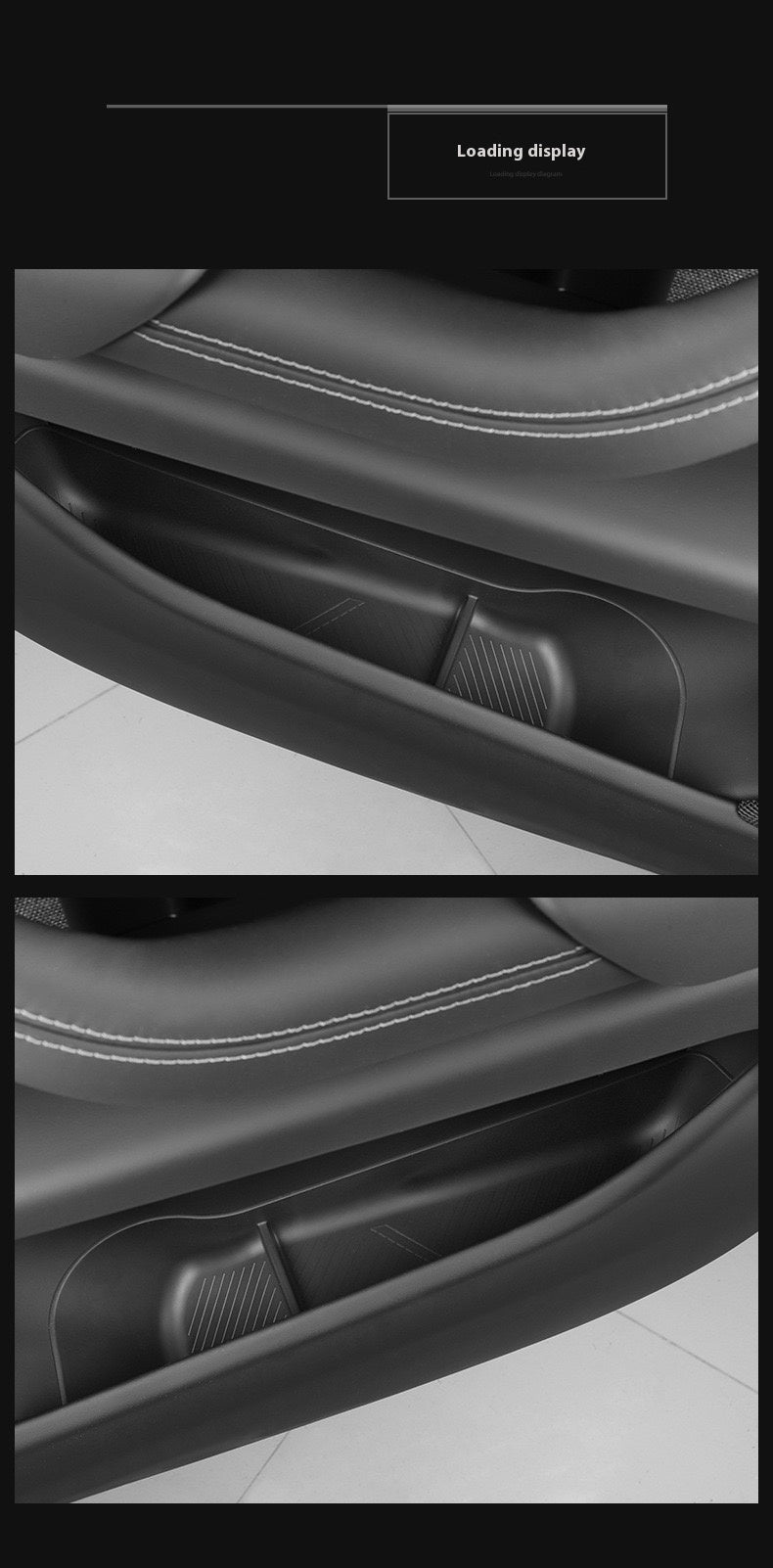 Tesla's new Model 3/Y/X/S door storage box full TPE door slot storage box accessories