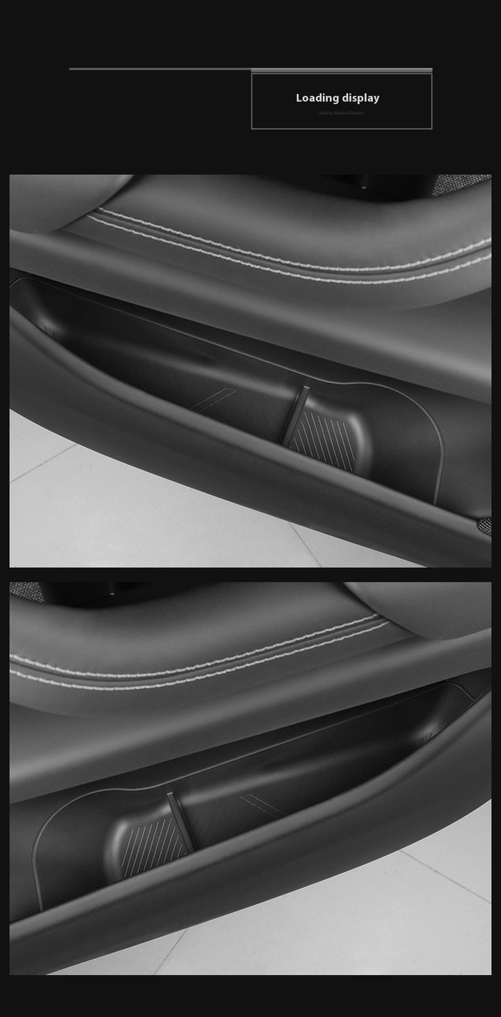 Tesla's new Model 3/Y/X/S door storage box full TPE door slot storage box accessories