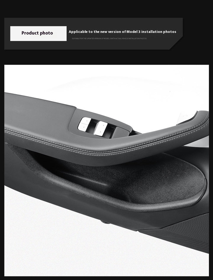 Tesla's new Model 3/Y/X/S door storage box full TPE door slot storage box accessories