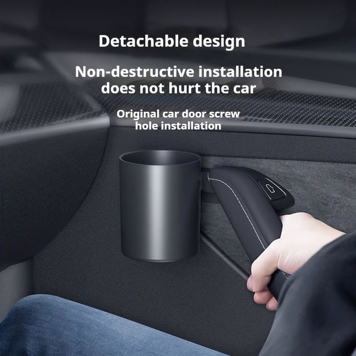 Tesla model 3/Y dashboard storage box cupholder organizer – personalized snap-on car accessory, custom fit console tray