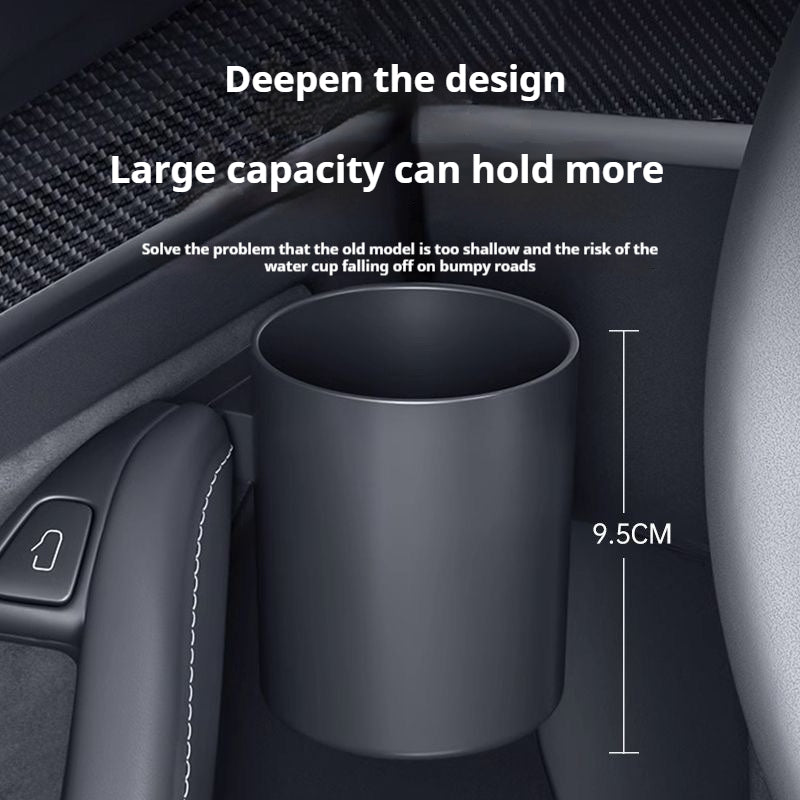 Tesla model 3/Y dashboard storage box cupholder organizer – personalized snap-on car accessory, custom fit console tray