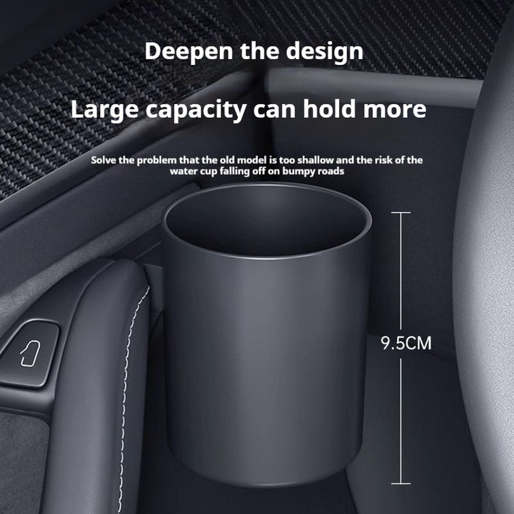 Tesla model 3/Y dashboard storage box cupholder organizer – personalized snap-on car accessory, custom fit console tray
