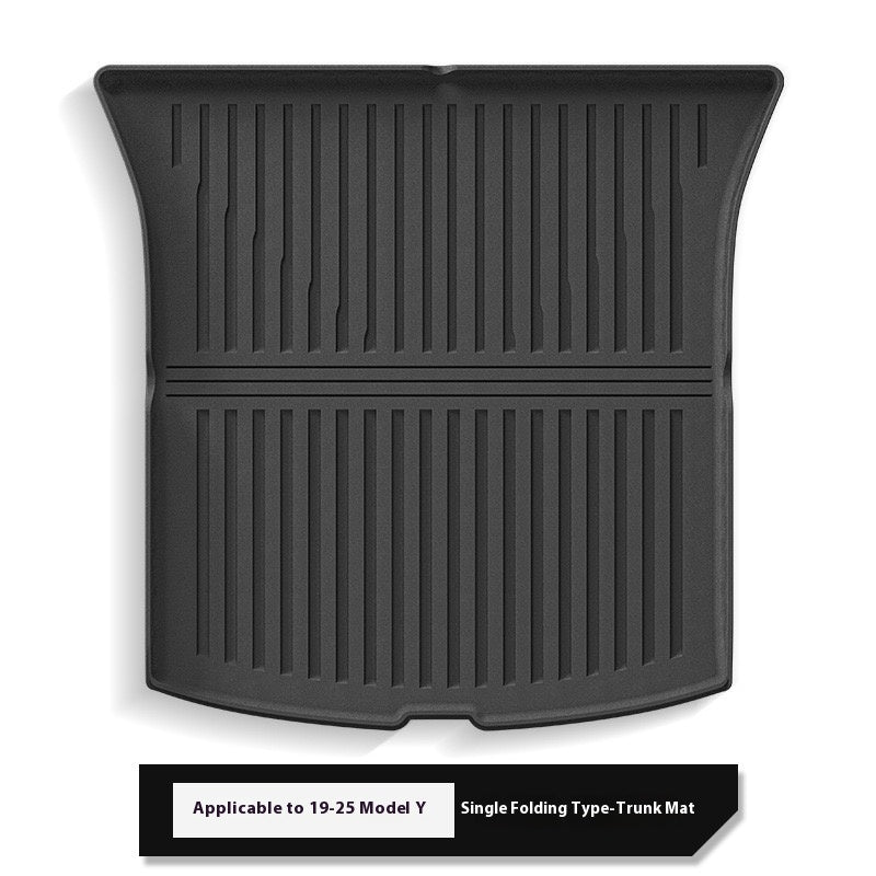 2025 Tesla Model Y All-Weather TPE Floor Mats and Trunk Mat Set - Suitable for both left and right drive, providing comprehensive interior protection