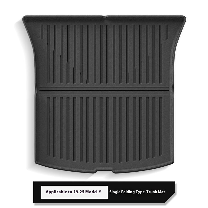 2025 Tesla Model Y All-Weather TPE Floor Mats and Trunk Mat Set - Suitable for both left and right drive, providing comprehensive interior protection