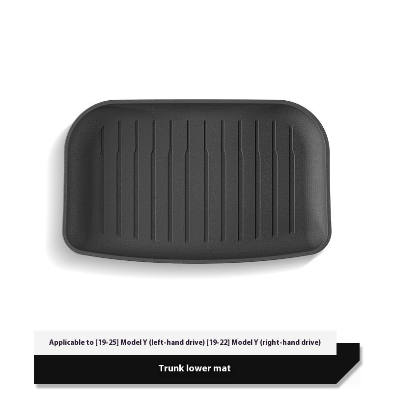 2025 Tesla Model Y All-Weather TPE Floor Mats and Trunk Mat Set - Suitable for both left and right drive, providing comprehensive interior protection