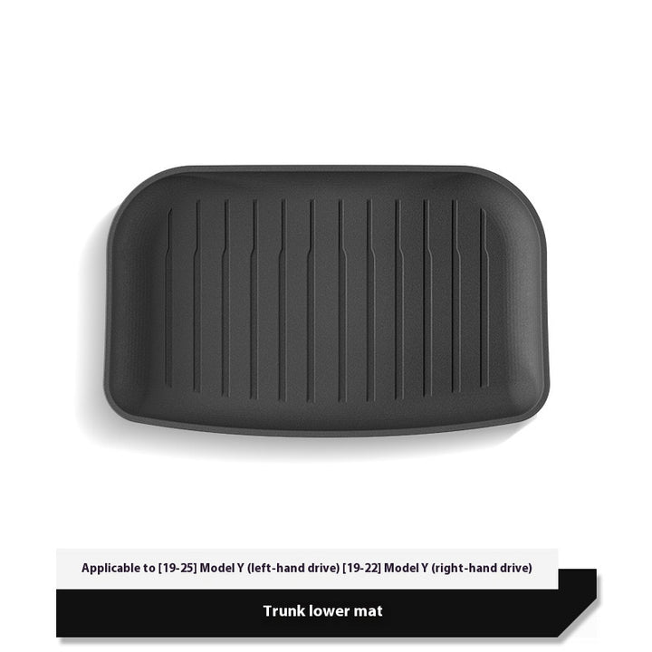 2025 Tesla Model Y All-Weather TPE Floor Mats and Trunk Mat Set - Suitable for both left and right drive, providing comprehensive interior protection