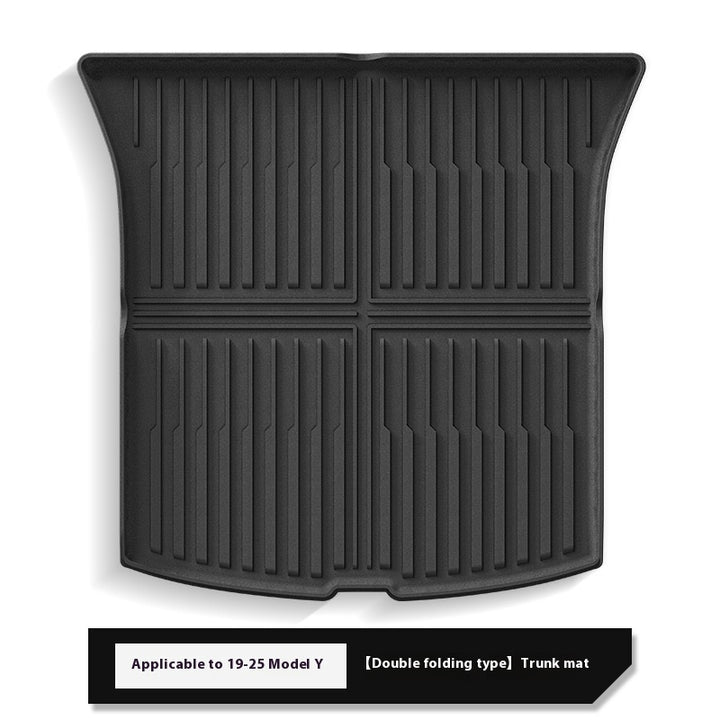 2025 Tesla Model Y All-Weather TPE Floor Mats and Trunk Mat Set - Suitable for both left and right drive, providing comprehensive interior protection