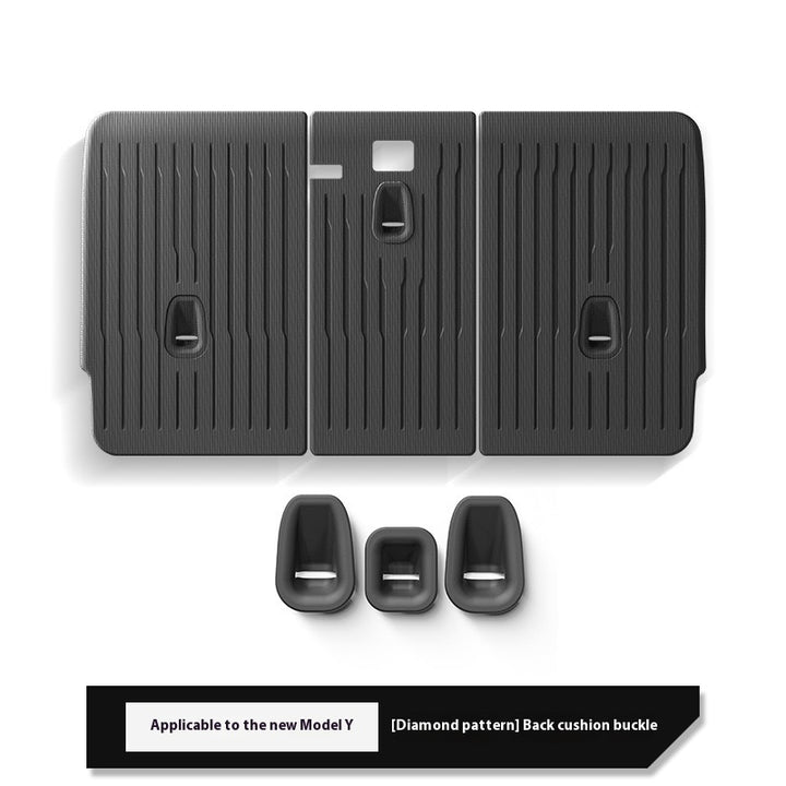 2025 Tesla Model Y All-Weather TPE Floor Mats and Trunk Mat Set - Suitable for both left and right drive, providing comprehensive interior protection