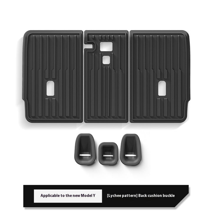 2025 Tesla Model Y All-Weather TPE Floor Mats and Trunk Mat Set - Suitable for both left and right drive, providing comprehensive interior protection