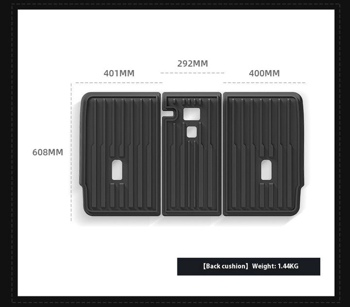 2025 Tesla Model Y All-Weather TPE Floor Mats and Trunk Mat Set - Suitable for both left and right drive, providing comprehensive interior protection