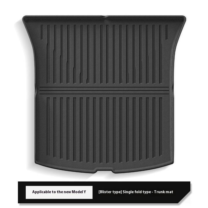 2025 Tesla Model Y All-Weather TPE Floor Mats and Trunk Mat Set - Suitable for both left and right drive, providing comprehensive interior protection