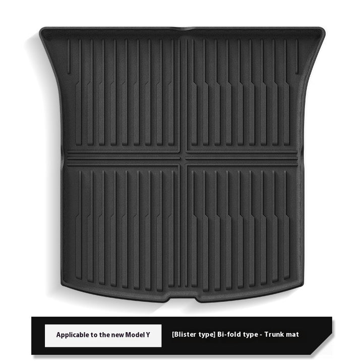 2025 Tesla Model Y All-Weather TPE Floor Mats and Trunk Mat Set - Suitable for both left and right drive, providing comprehensive interior protection