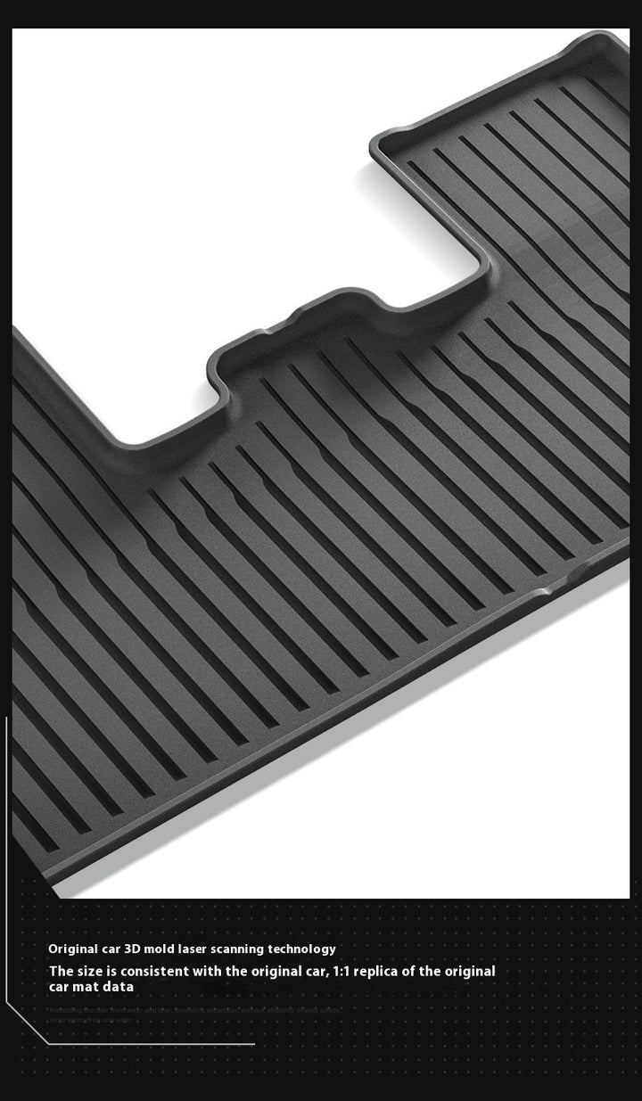 2025 Tesla Model Y All-Weather TPE Floor Mats and Trunk Mat Set - Suitable for both left and right drive, providing comprehensive interior protection
