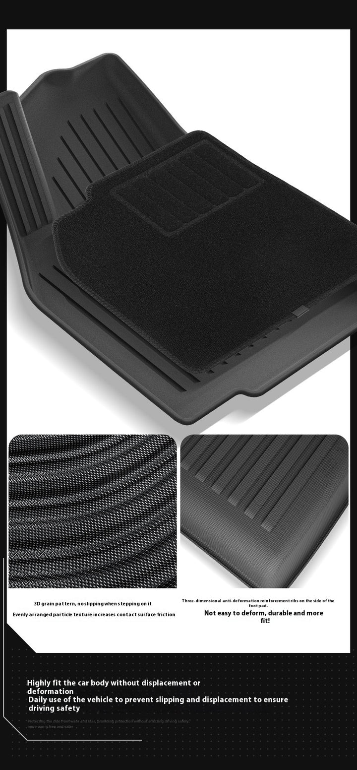2025 Tesla Model Y All-Weather TPE Floor Mats and Trunk Mat Set - Suitable for both left and right drive, providing comprehensive interior protection