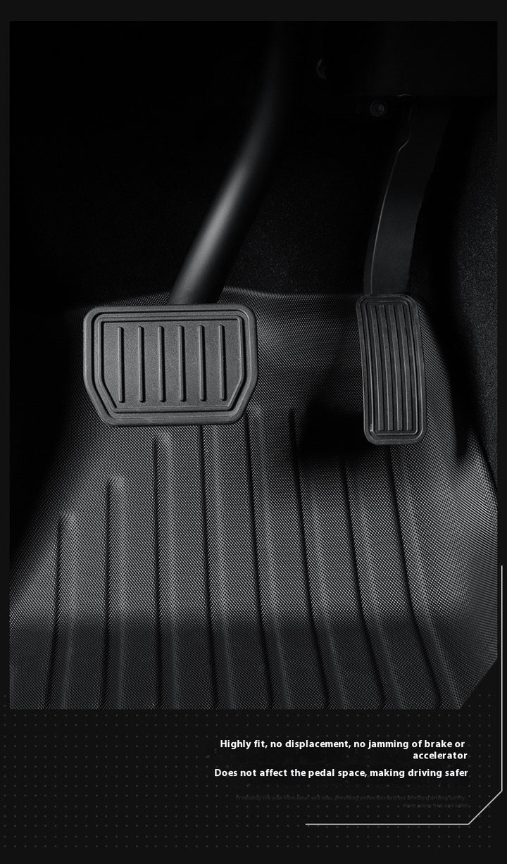 2025 Tesla Model Y All-Weather TPE Floor Mats and Trunk Mat Set - Suitable for both left and right drive, providing comprehensive interior protection